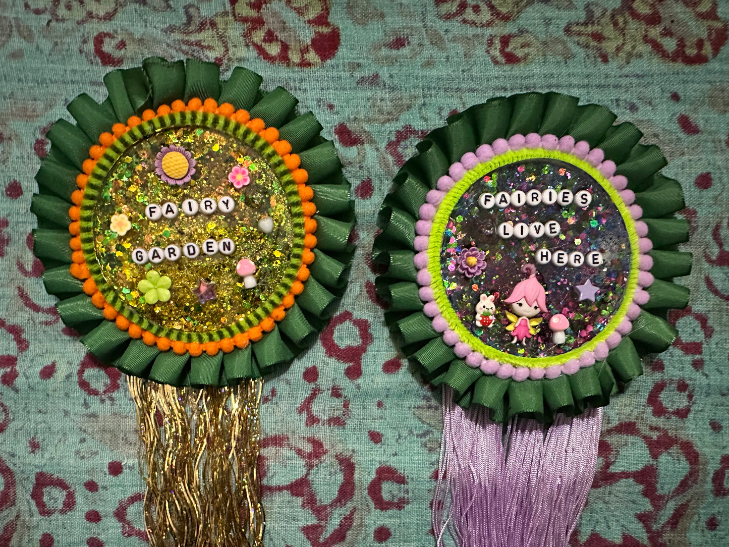 Fun quirky rosette wall hanging