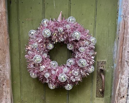 Disco Ball Wreath