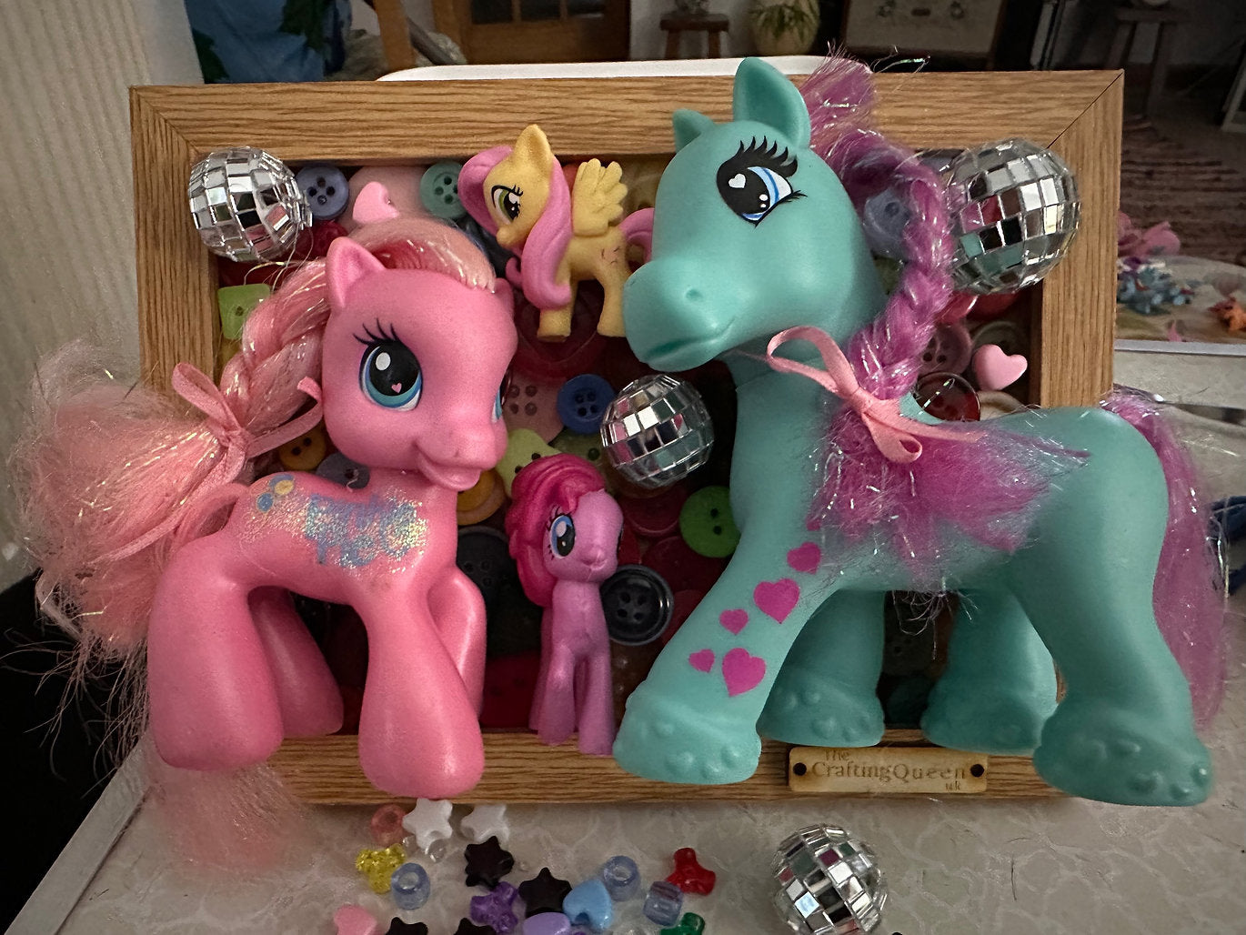 My little pony & glitter ball picture 7x5inch