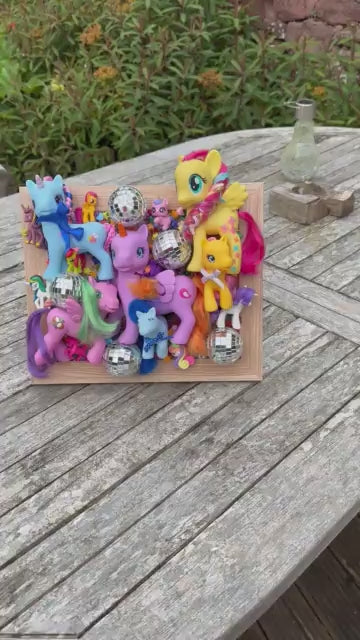 My Little Pony & Glitter Ball Picture Frame A4 size